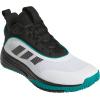 imageAdidas Mens Own The Game 30 Mid Top Basketball SneakerWhiteBlackPure Teal