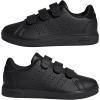 imageAdidas UnisexChild Advantage Base 20 Hook ampamp Loop SneakerCore BlackCore BlackGrey