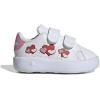 imageAdidas UnisexChild Advantage Base 20 Hook ampamp Loop SneakerWhiteBliss PinkSemi Lucid Red