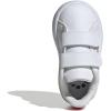 imageAdidas UnisexChild Advantage Base 20 Hook ampamp Loop SneakerWhiteBliss PinkSemi Lucid Red