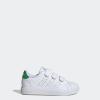 imageAdidas UnisexChild Advantage Base 20 Hook ampamp Loop SneakerWhiteWhiteGreen