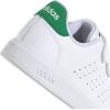 imageAdidas UnisexChild Advantage Base 20 Hook ampamp Loop SneakerWhiteWhiteGreen