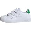 imageAdidas UnisexChild Advantage Base 20 Hook ampamp Loop SneakerWhiteWhiteGreen