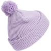 imageAdidas Womens Beanie with Pom  Knit Winter Ballie HatPowder Plum PurpleAurora Plum PurplePom