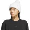 imageAdidas Womens Beanie with Pom  Knit Winter Ballie HatWhiteGreyPom