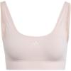 imageAdidas Womens Micro Stretch Seamless Wireless Lounge BraPeach Whip