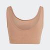 imageAdidas Womens Micro Stretch Seamless Wireless Lounge BraToasted Carmel