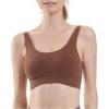 imageAdidas Womens Micro Stretch Seamless Wireless Lounge BraToasted Mocha