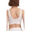 imageAdidas Womens Micro Stretch Seamless Wireless Lounge BraWhite