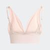 imageAdidas Womens MicroStretch Lounge BraSeamless Comfort ampamp SupportPeach Whip