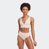 imageAdidas Womens MicroStretch Lounge BraSeamless Comfort ampamp SupportPeach Whip
