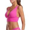 imageAdidas Womens MicroStretch Lounge BraSeamless Comfort ampamp SupportSemi Lucid Fuchsia