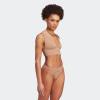 imageAdidas Womens MicroStretch Lounge BraSeamless Comfort ampamp SupportToasted Almond