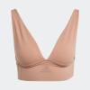 imageAdidas Womens MicroStretch Lounge BraSeamless Comfort ampamp SupportToasted Almond