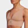 imageAdidas Womens MicroStretch Lounge BraSeamless Comfort ampamp SupportToasted Almond