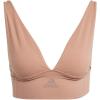 imageAdidas Womens MicroStretch Lounge BraSeamless Comfort ampamp SupportToasted Almond