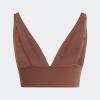 imageAdidas Womens MicroStretch Lounge BraSeamless Comfort ampamp SupportToasted Mocha