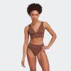 imageAdidas Womens MicroStretch Lounge BraSeamless Comfort ampamp SupportToasted Mocha