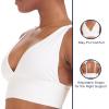 imageAdidas Womens MicroStretch Lounge BraSeamless Comfort ampamp SupportWhite
