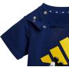imageadidas Baby Girls Disney Mickey Mouse TShirt SetDark BlueCrew Yellow