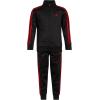 imageadidas Boys 2 Piece Classic Tricot Track SetTrack PantsBlack With Bright Red