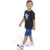imageadidas Boys Short Sleeve Cotton Tee Shirt and Logo Short SetBlack