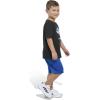 imageadidas Boys Short Sleeve Cotton Tee Shirt and Logo Short SetBlack