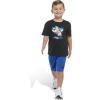 imageadidas Boys Short Sleeve Cotton Tee Shirt and Logo Short SetBlack