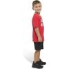 imageadidas Boys Short Sleeve Cotton Tee Shirt and Logo Short SetPure Ruby