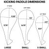 imageadidas Double Target Kicking Paddle Kicking Mitt  Red Black  XSmall