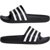 imageadidas Girls Adilette Aqua Slides ToddlerLittle KidBig KidCore BlackWhiteCore Black