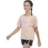 imageadidas Girls Short Sleeve Drop Shoulder Graphic Tee ShirtPowder Coral