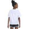 imageadidas Girls Short Sleeve Drop Shoulder Graphic Tee ShirtWhite