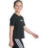 imageadidas Girls Short Sleeve Embroidered TeeBlack