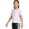 imageadidas Girls Short Sleeve Embroidered TeeClear Pink