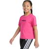 imageadidas Girls Short Sleeve Embroidered TeeShock Pink
