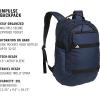 imageadidas Impulse Backpack Sport Bag for Men and Women Durable and Lightweight BlackWhite One SizeMineral BlueBlack