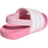 imageadidas Kids Adilette Estrap Slide SandalsClear PinkWhiteBliss Pink