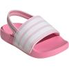imageadidas Kids Adilette Estrap Slide SandalsClear PinkWhiteBliss Pink