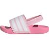 imageadidas Kids Adilette Estrap Slide SandalsClear PinkWhiteBliss Pink