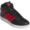 imageadidas Kids Boys Hoops 40 Mid Basketball Sneakers Shoes  Black RedBlackBetter ScarletWhite