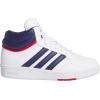 imageadidas Kids Boys Hoops 40 Mid Basketball Sneakers Shoes  Black RedWhiteDark BlueTeam Victory Red