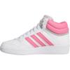 imageadidas Kids Boys Hoops 40 Mid Basketball Sneakers Shoes  Black RedWhitePink FusionGrey