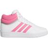 imageadidas Kids Boys Hoops 40 Mid Basketball Sneakers Shoes  Black RedWhitePink FusionGrey