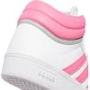 imageadidas Kids Boys Hoops 40 Mid Basketball Sneakers Shoes  Black RedWhitePink FusionGrey