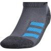 imageadidas Low Cut Ankle Socks for Boys and Girls Youth 6Pack Athletic Cushioned and ComfortableOnix GreyPulse BlueVivid RedStripe