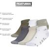 imageadidas Low Cut Ankle Socks for Boys and Girls Youth 6Pack Athletic Cushioned and ComfortableSilver Pebble GreyPutty GreyWhite