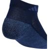 imageadidas Low Cut Ankle Socks for Boys and Girls Youth 6Pack Athletic Cushioned and ComfortableWhiteCollegiate NavyWonder Steel BlueStripe