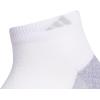 imageadidas Low Cut Ankle Socks for Boys and Girls Youth 6Pack Athletic Cushioned and ComfortableWhiteGreyLight Onix GreyStripe