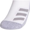imageadidas Low Cut Ankle Socks for Boys and Girls Youth 6Pack Athletic Cushioned and ComfortableWhiteGreyLight Onix GreyStripe